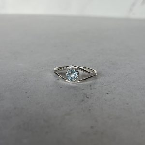 Anillo calado topacio